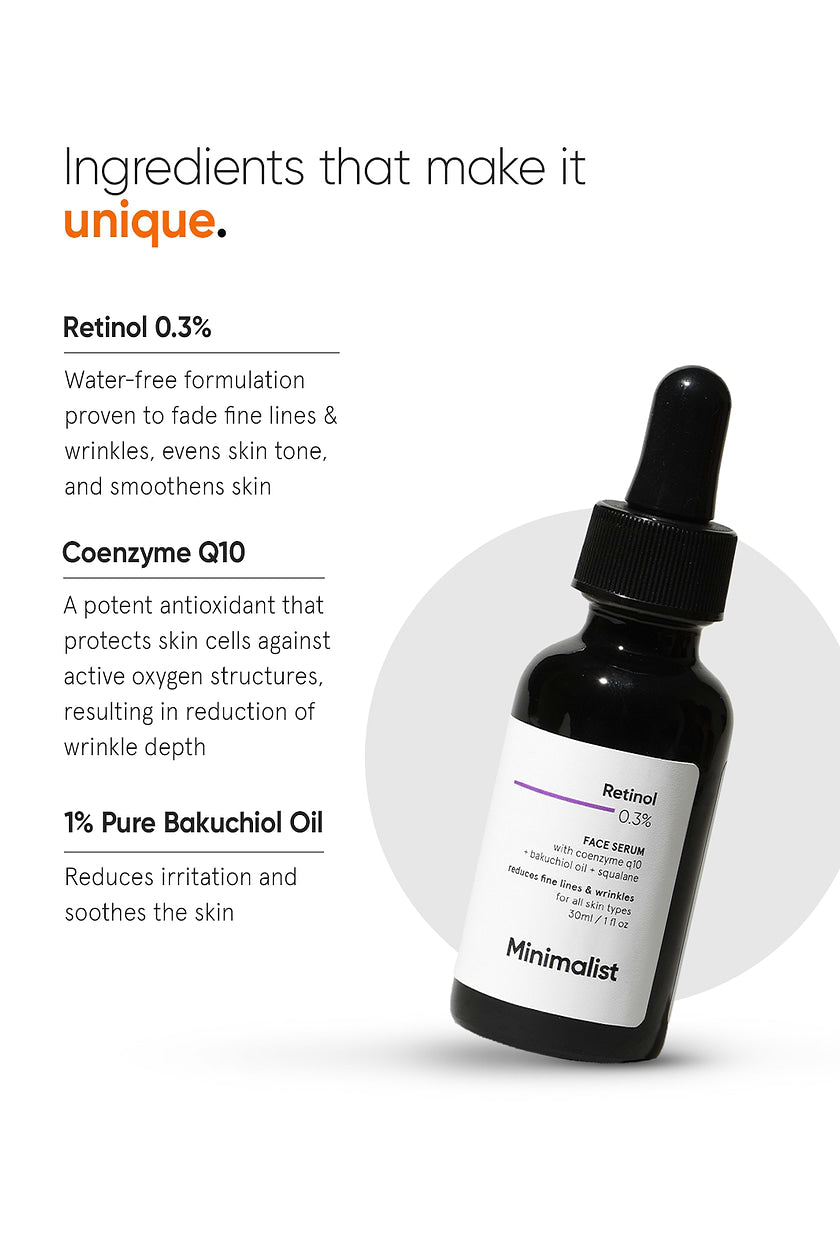 Minimalist Retinol 0.3% Face Serum