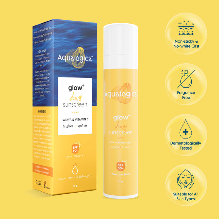 Aqualogica Glow+ Dewy Sunscreen - 50g