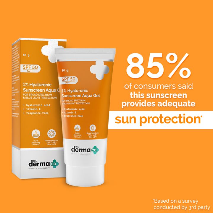 1% Hyaluronic Sunscreen Aqua Gel with SPF 50 & PA++++ - 80g