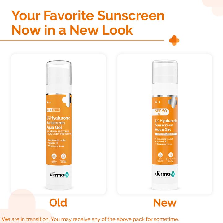 1% Hyaluronic Sunscreen Aqua Gel with SPF 50 & PA++++ - 50g