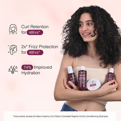 Bare Anatomy Curl Defining Kit - (Shampoo I Leave-in Conditioner I Mask I Gel)