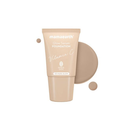 Mamaearth Glow Serum Foundation Mini Tube - Nude Glow - 18ml