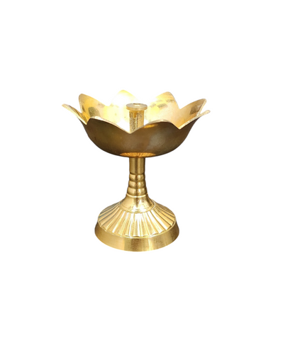 Dhevu Brass Kamal Diya