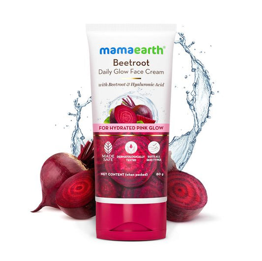 Mamaearth Beetroot Daily Glow Face Cream With Beetroot & Hyaluronic Acid - 80 g