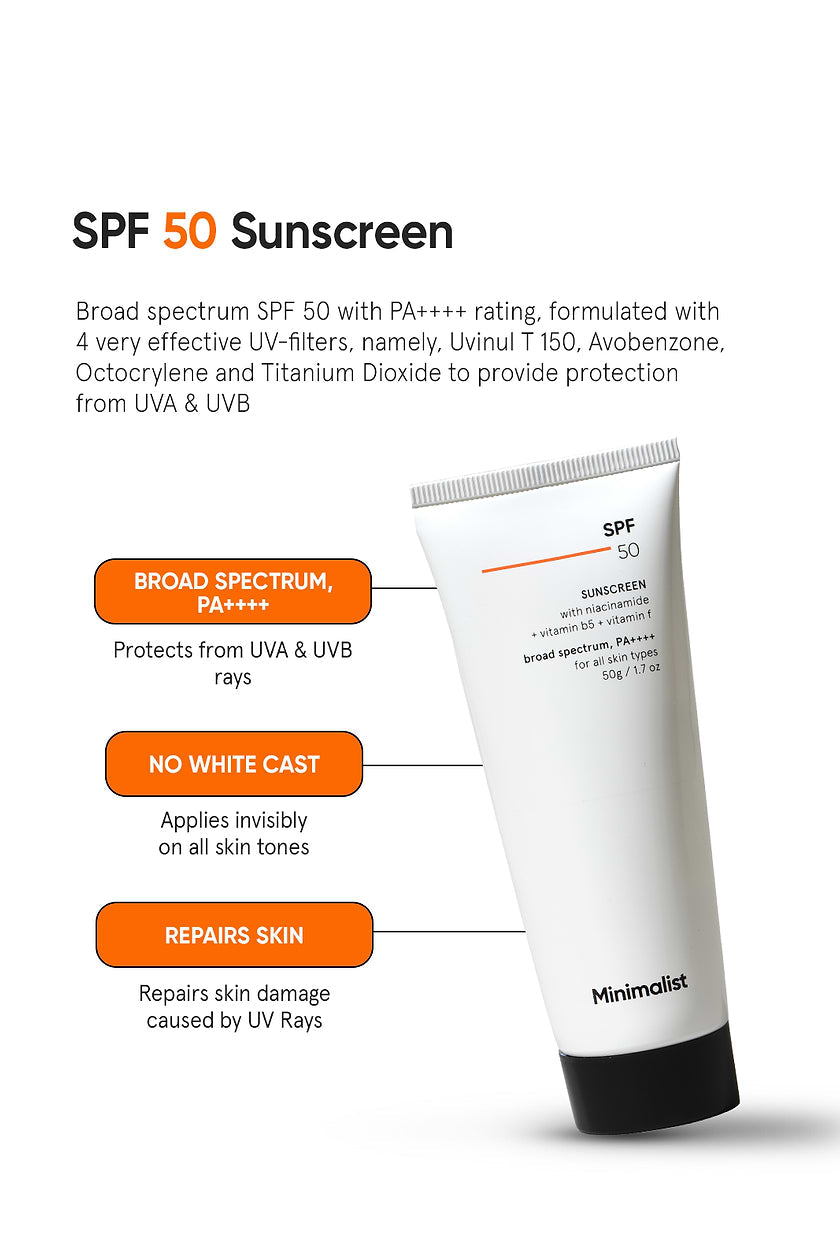 Minimalist SPF 50 Sunscreen