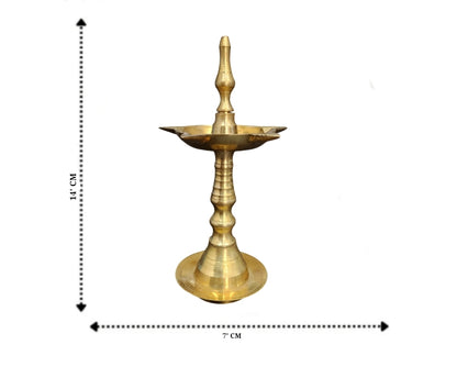 Dhevu Brass Kerala Diya (medium)