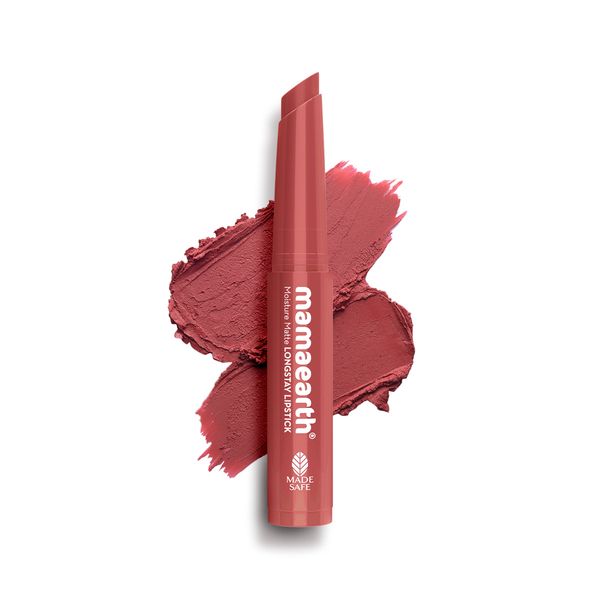 Mamaearth Moisture Matte Longstay Mini Lipstick- 0.7 g | Carnation Nude