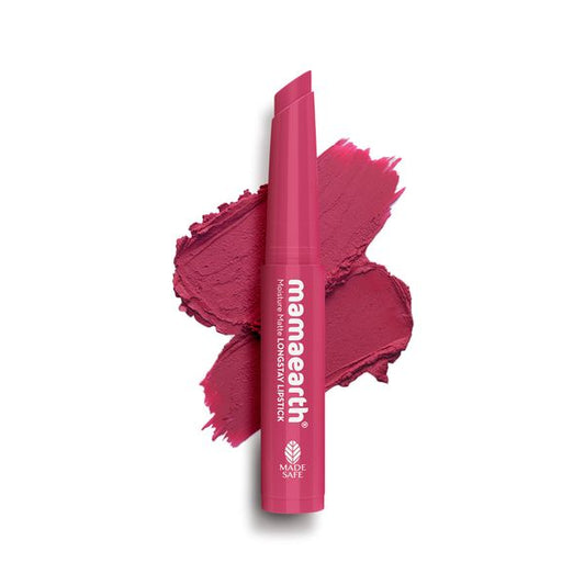 Mamaearth Moisture Matte Longstay Mini Lipstick- 0.7 g | Candyfloss Pink