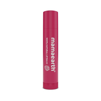 Mamaearth Nourishing Tinted 100% Natural Lip Balm with Vitamin E and Raspberry for Dry & Chapped Lips - 4 g