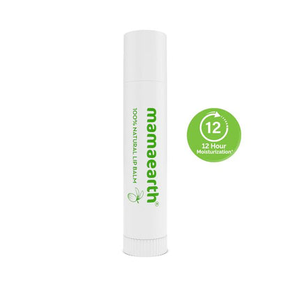 Mamaearth Nourishing 100% Natural Lip Balm with Vitamin E and Shea Butter for Soft & Supple Lips - 4 g