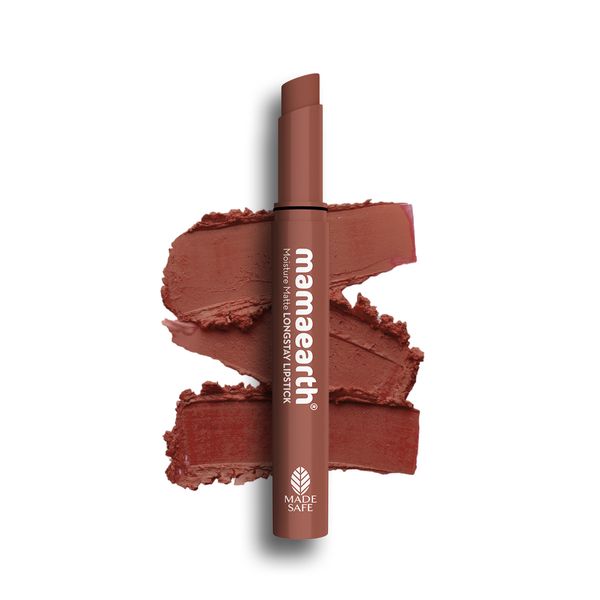 Mamaearth Moisture Matte Long Stay Lipstick - 2g | Espresso Brown