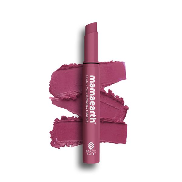 Mamaearth Moisture Matte Long Stay Lipstick - 2g | Pink Tulip