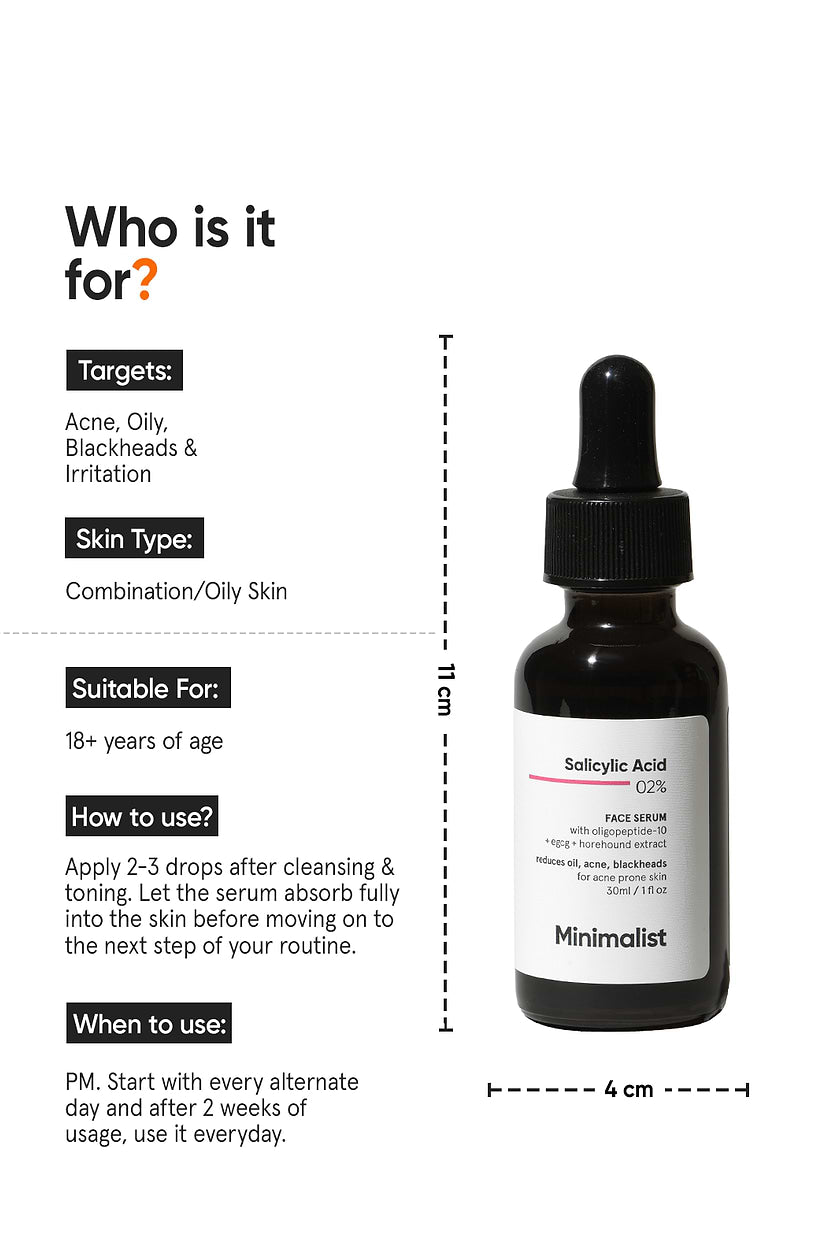 Minimalist Salicylic Acid 2% Face Serum 30ML