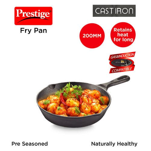 Prestige Cast Iron Scratch Resistant Round Base Fry Pan (30558)