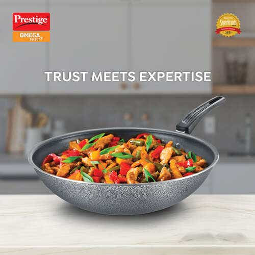 Prestige Omega Select Plus Non-Stick PFOA Free Chinese Wok, 30 cm (30341)