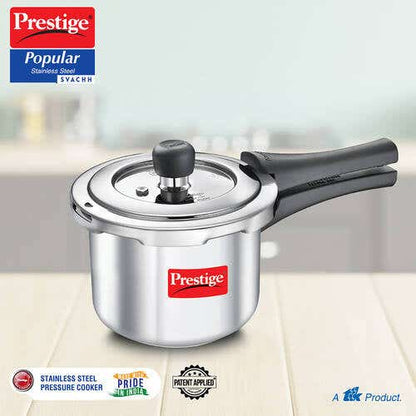 Prestige Svachh Popular Spillage Control Stainless Steel Pressure Cooker (20192)