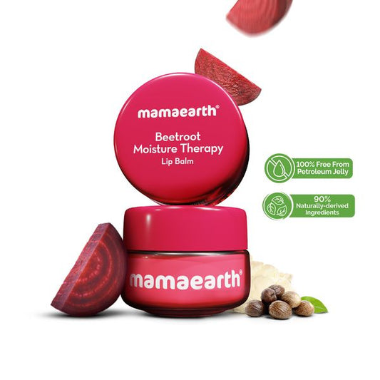 Mamaearth Beetroot Moisture Therapy Lip Balm with Beetroot & Hyaluronic Acid for Dry & Chapped Lips- 15 g