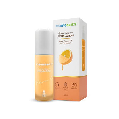 Mamaearth Glow Serum Foundation - 30ml | Crème Glow