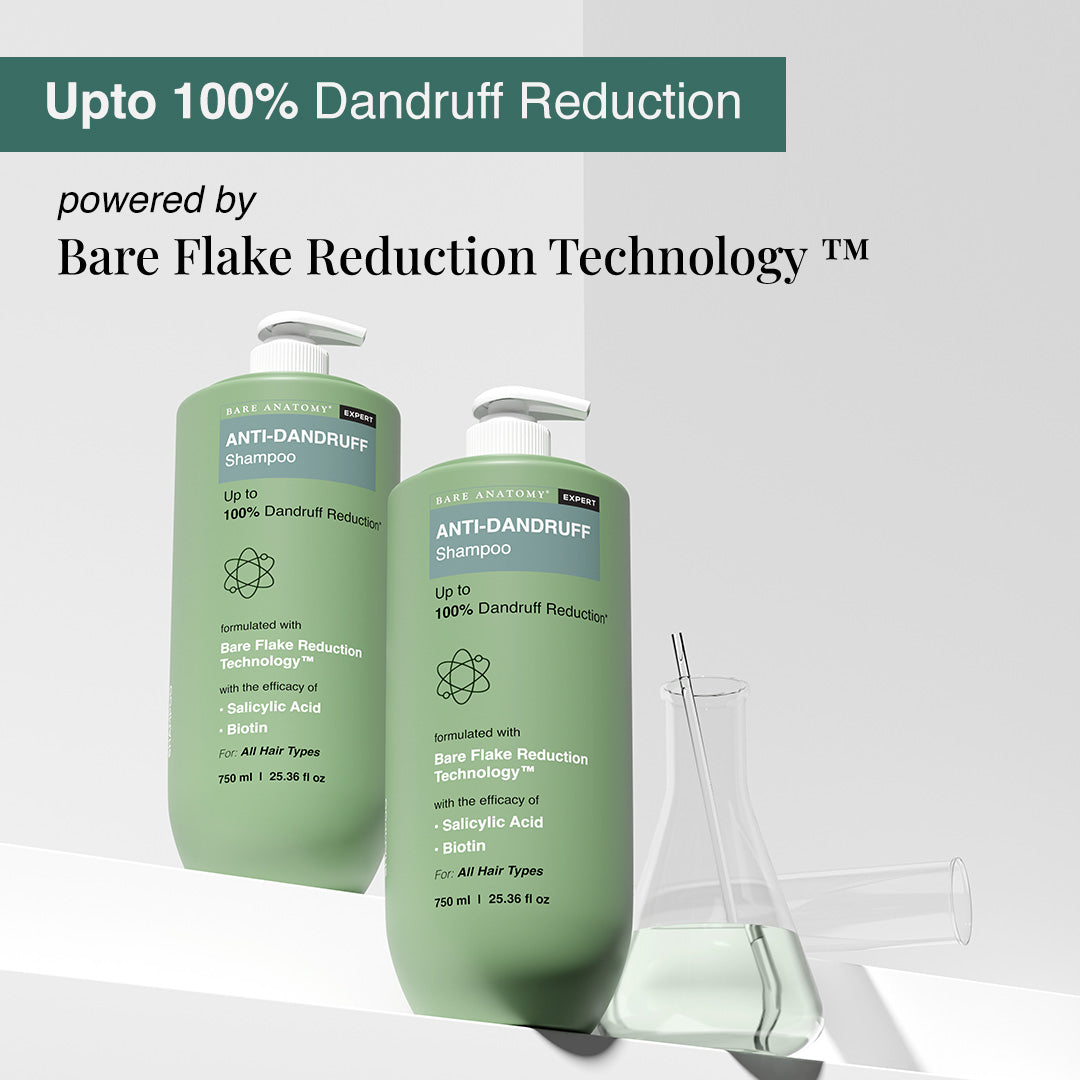 Bare Anatomy Anti Dandruff Shampoo with Salicylic Acid & Biotin- 750ml