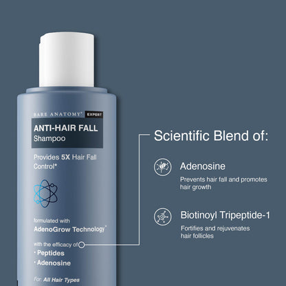 Bare Anatomy Hair Fall Control Shampoo with Peptides