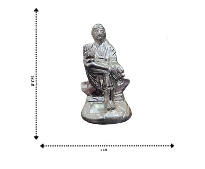 White Metal Sai baba Idol