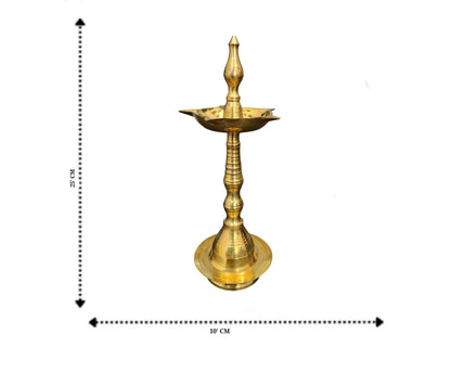 Dhevu Brass kerala Diya (large)