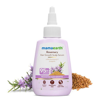 Mamaearth Rosemary Hair Growth Scalp Serum with 95% Pure Rosemary Oil Extract & 4% Anagain - 50 ml