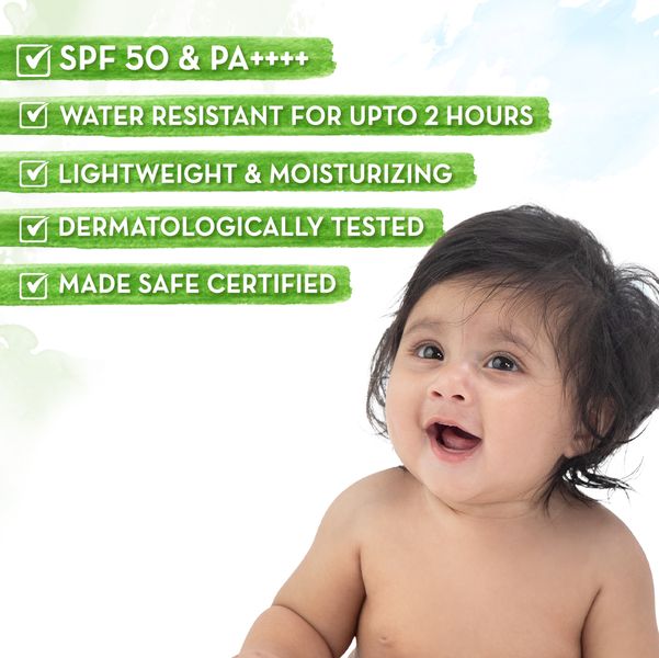 Mamaearth Baby Rich Moisturizing Ultra Light Sunscreen - 50g