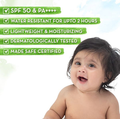 Mamaearth Baby Rich Moisturizing Ultra Light Sunscreen - 50g