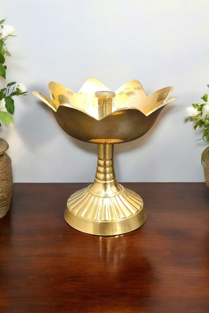 Dhevu Brass Kamal Diya