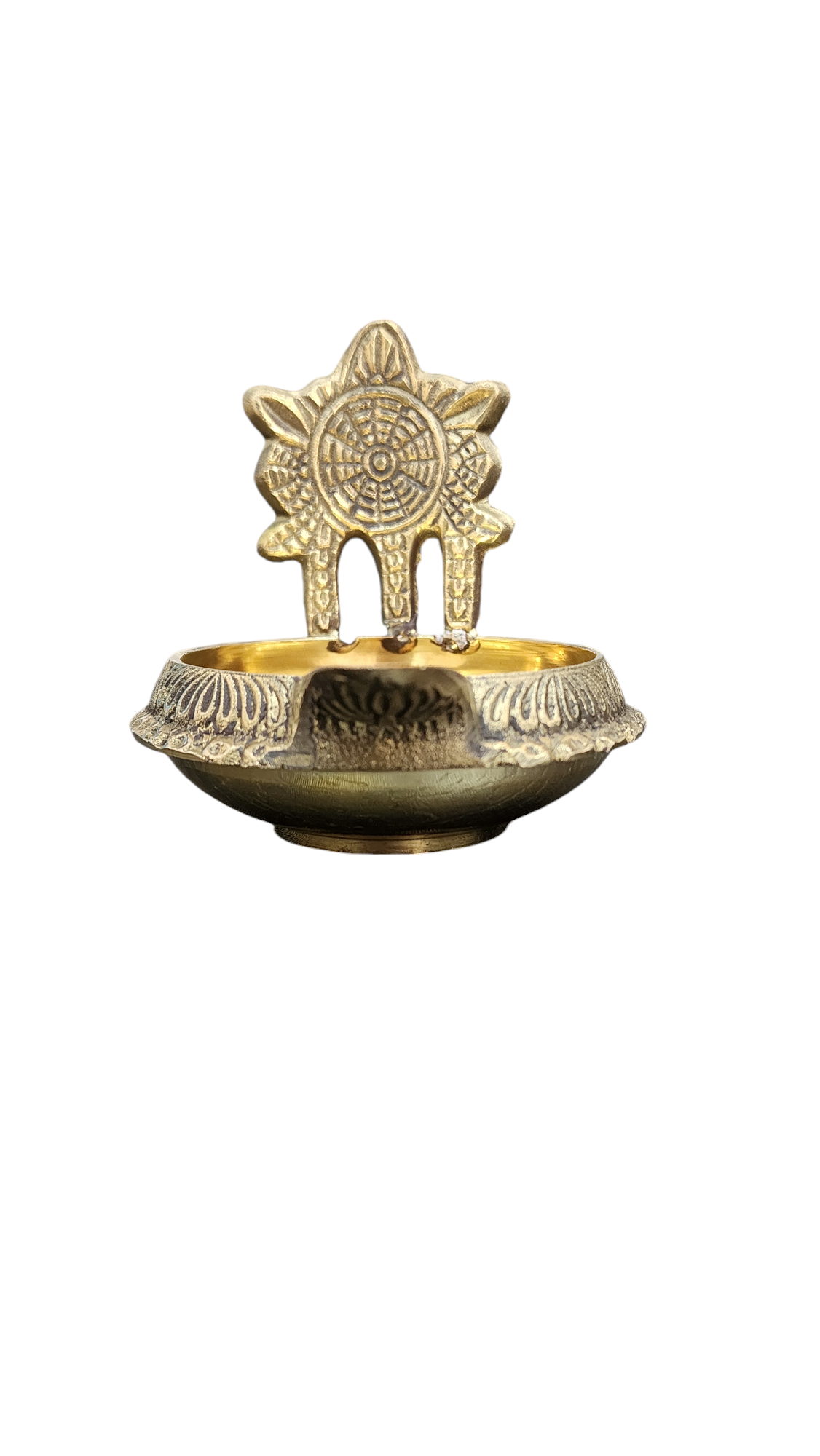 Dhevu Brass Shanku Chakra Kuber Diya