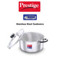 Prestige Tri Ply Splendor Stainless Steel Gas and Induction Compatible Casserole with Glass Lid, 20cm, 3.25 L (Silver)