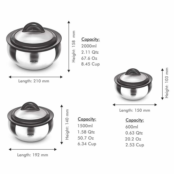 Milton Clarion Casserole 3pcs Set