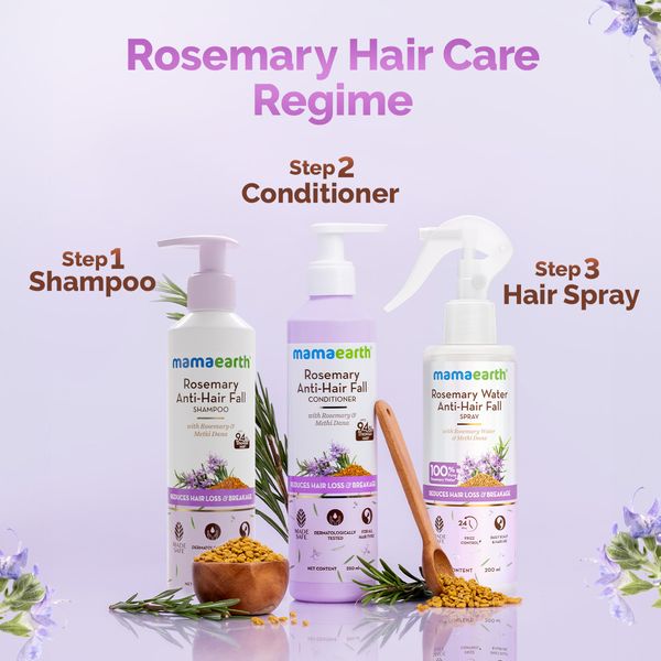 Mamaearth Rosemary Anti-Hair Fall Conditioner with Rosemary & Methi Dana for Reducing Hair Loss & Breakage - 250 ml