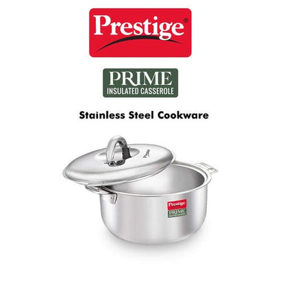 Prestige Prime Stainless Steel Insulated Casserole Silver (36194)