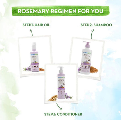 Mamaearth Rosemary Anti-Hair Fall Shampoo with Rosemary & Methi Dana for Reducing Hair Loss & Breakage - 400 ml