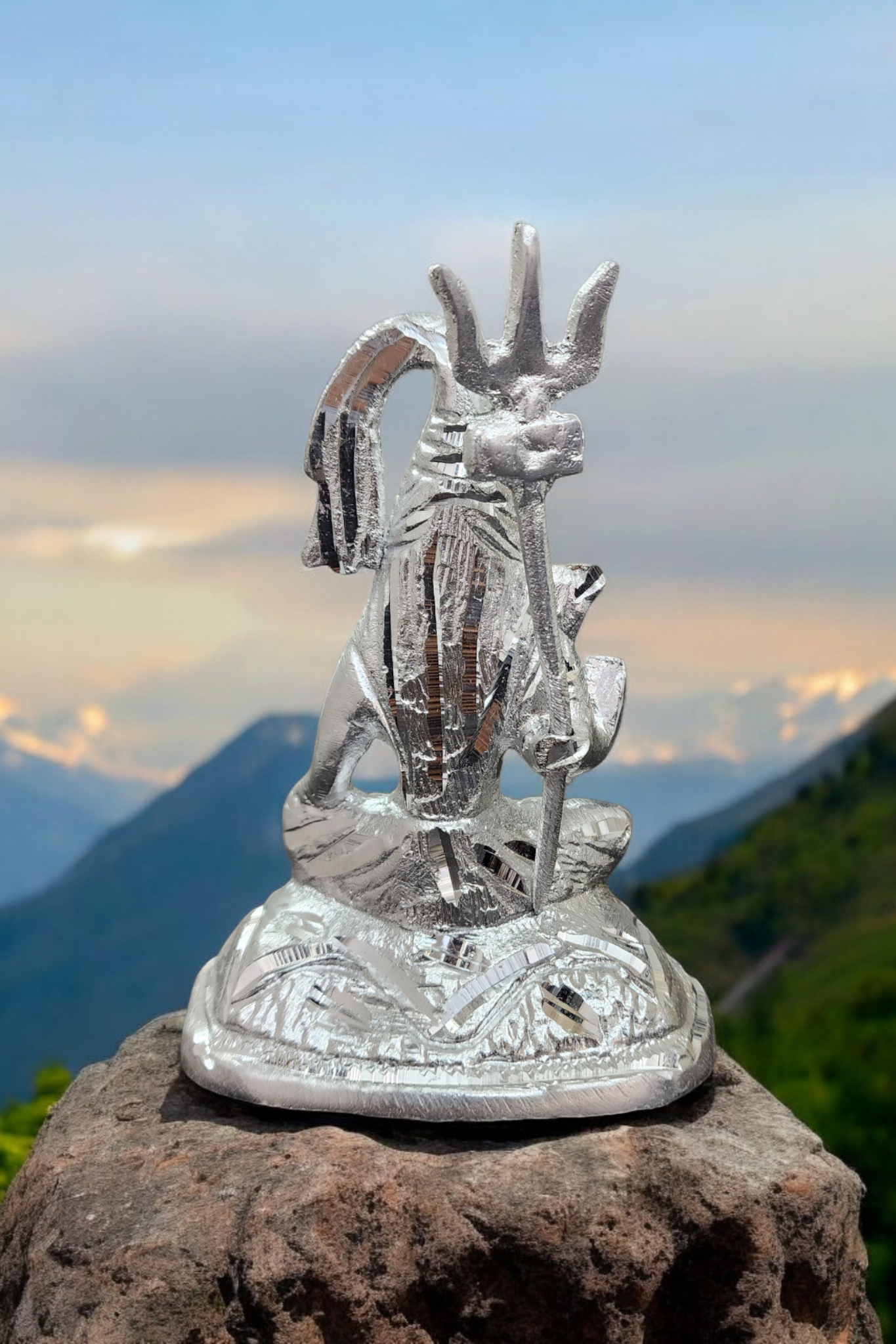 White Metal Lord Shiva Murti