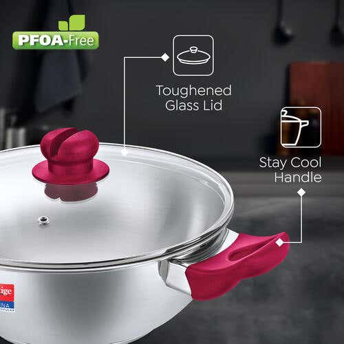 Prestige Platina Popular Stainless Steel 3PCS BYK SET Cookware