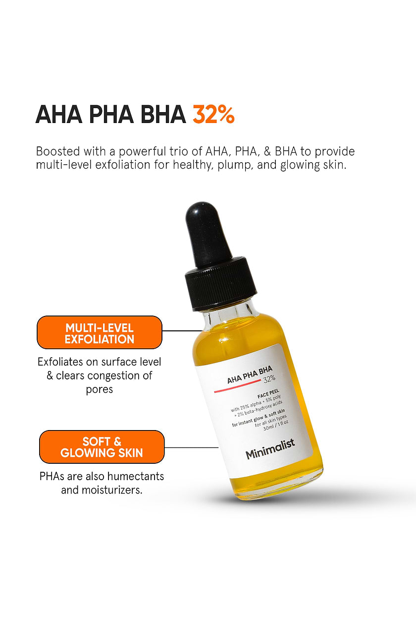 Minimalist AHA PHA BHA 32% Face Peel 30ML