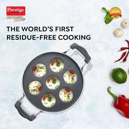 Prestige Omega Select Plus Teflon Coating Residue-free Cooking Round Base Paniyarakkal (30726)