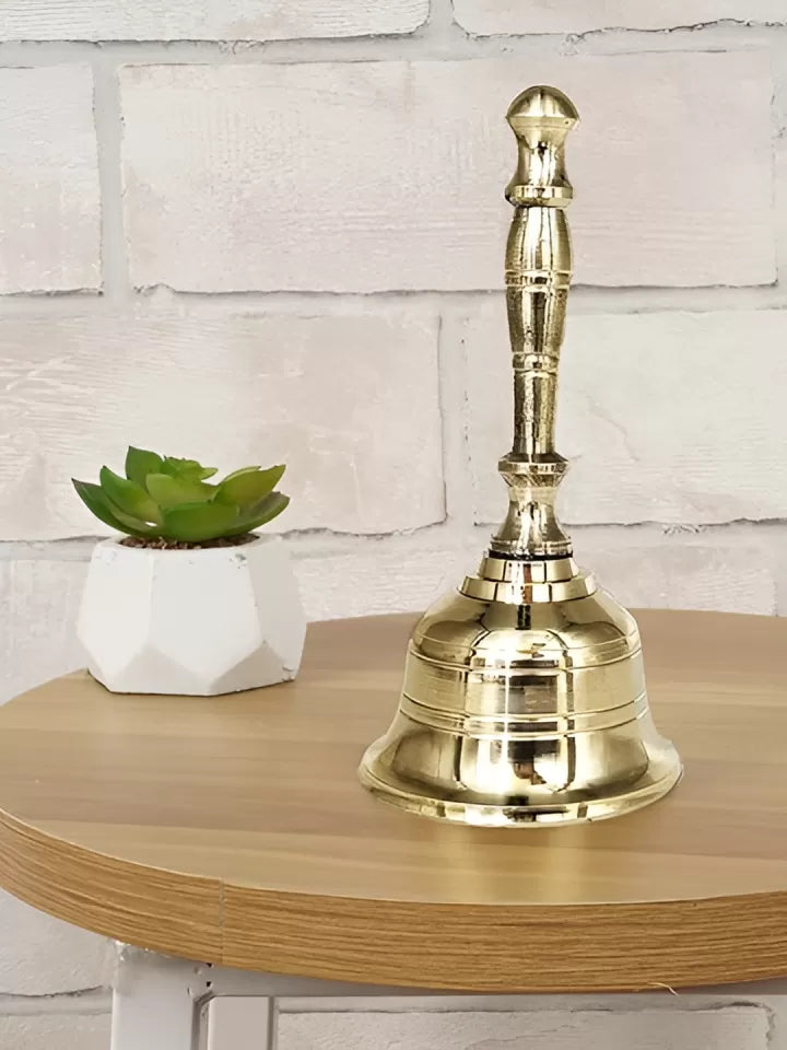 Gold toned Religious Pooja Bell