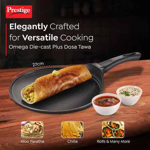 Omega Die-Cast Plus Aluminium Non-Stick Tawa (30529)