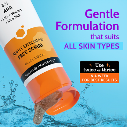 Chemist At Play Gentle Exfoliating Face Scrub for Clear & Glowing Skin-100ml