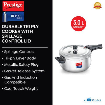 PRESTIGE SVACHH TRI-PLY HANDI PRESSURE COOKER ( 20706)