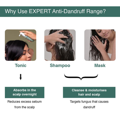 Bare Anatomy Anti Dandruff Kit - (Shampoo | Mask)