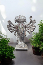 Panchmukhi Hanuman Murti White Metal