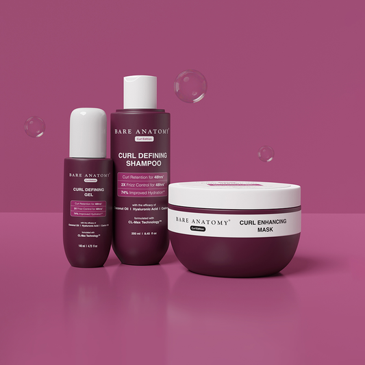 Bare Anatomy Curl Defining Kit - (Shampoo | Hair Mask | Gel)