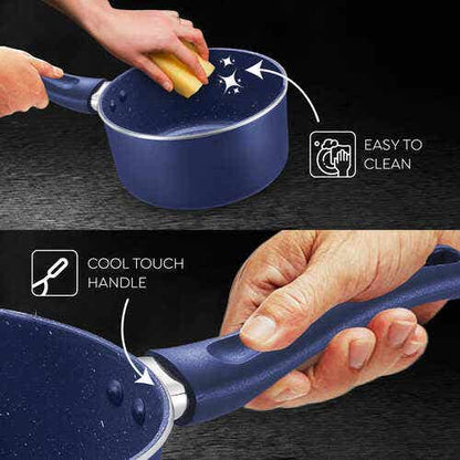 Prestige Ceraglide Ceramic Coating Non-Stick Aluminium Cookware Sauce Pan