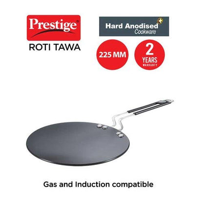 Prestige Hard Anodised Plus Gas and Induction Compatible Roti Tawa, (35035)