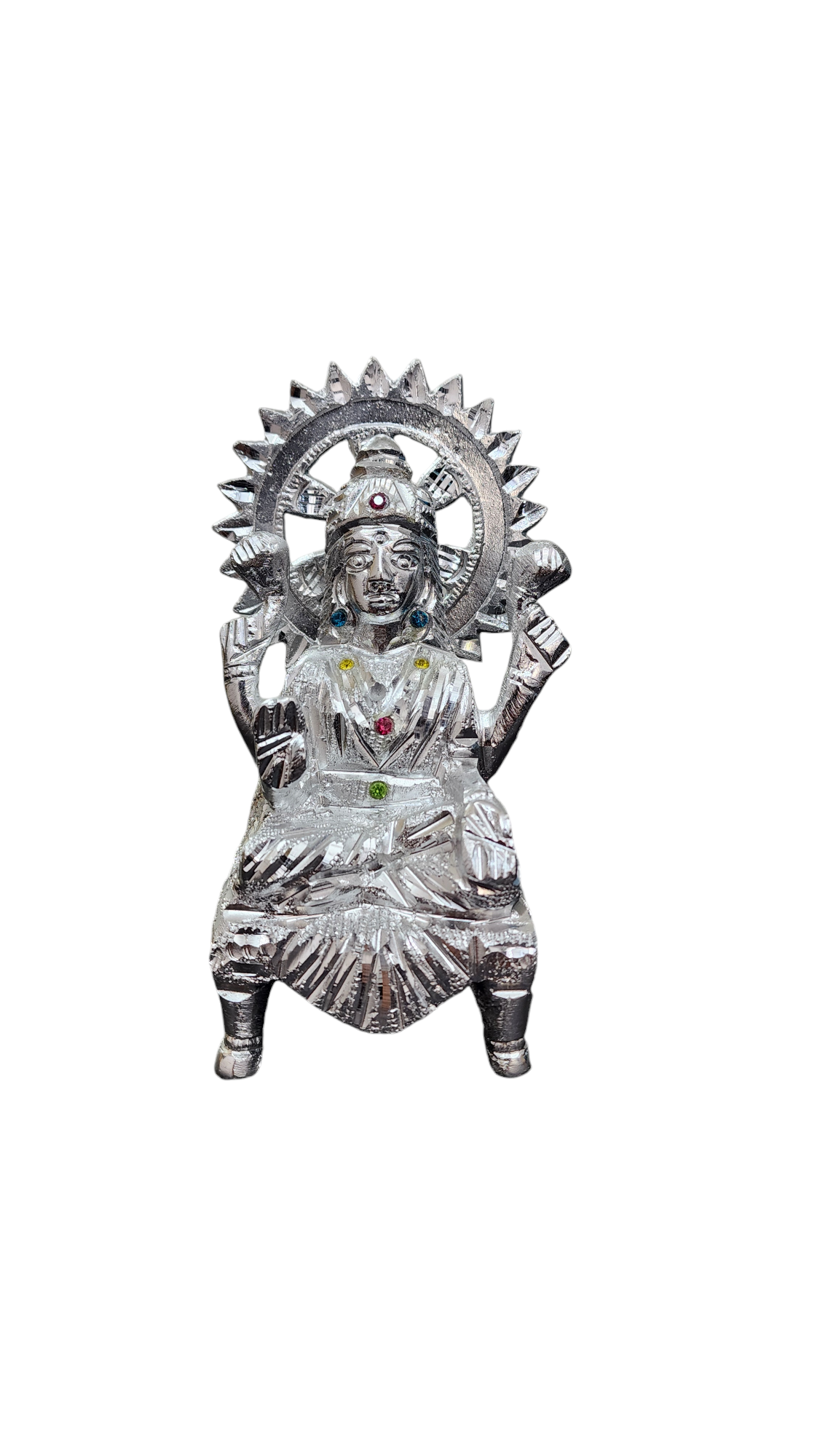 White Metal Mata Lakshmi Idol